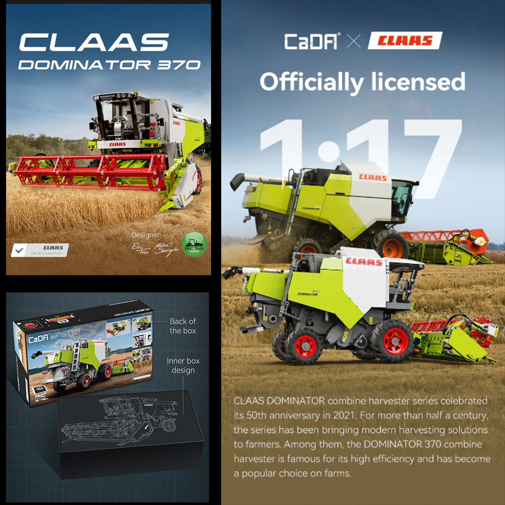 CaDA CLAAS DOMINATOR 370 – Ferngesteuertes Mähdrescher-Bauset