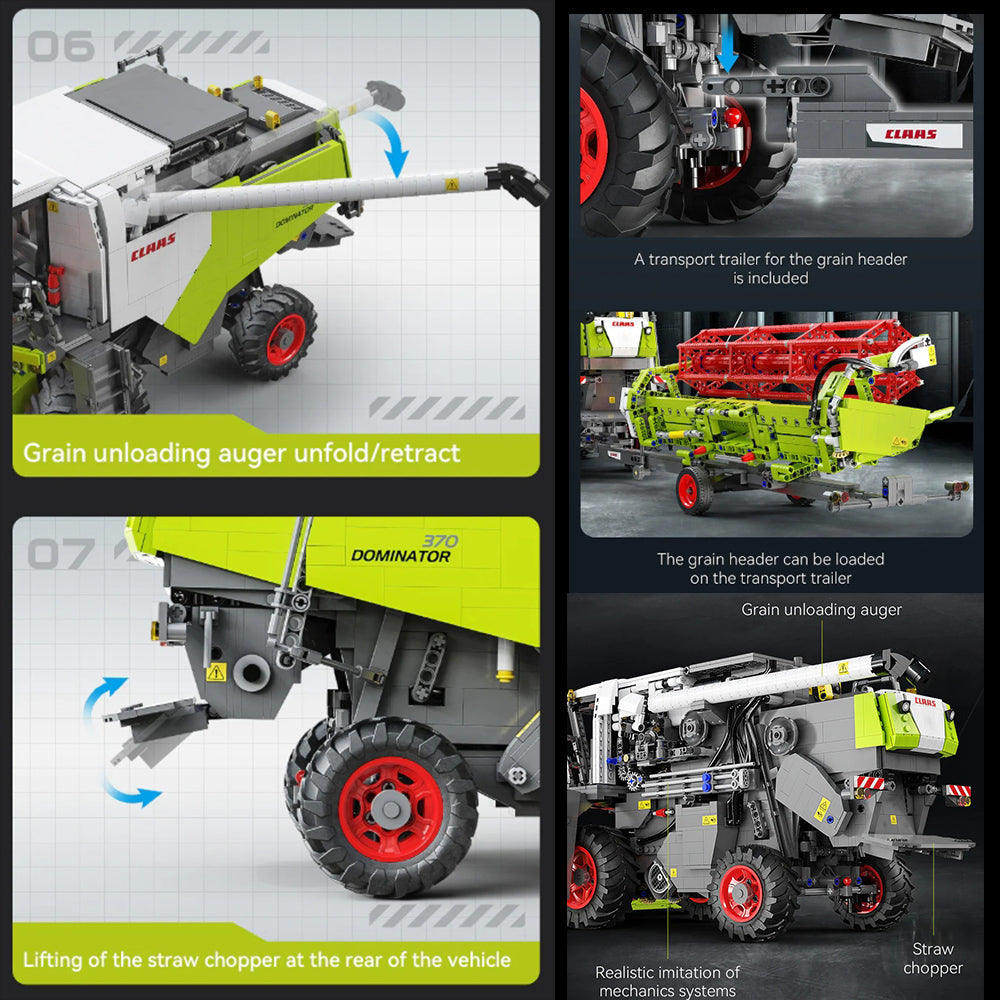 CaDA CLAAS DOMINATOR 370 – Ferngesteuertes Mähdrescher-Bauset
