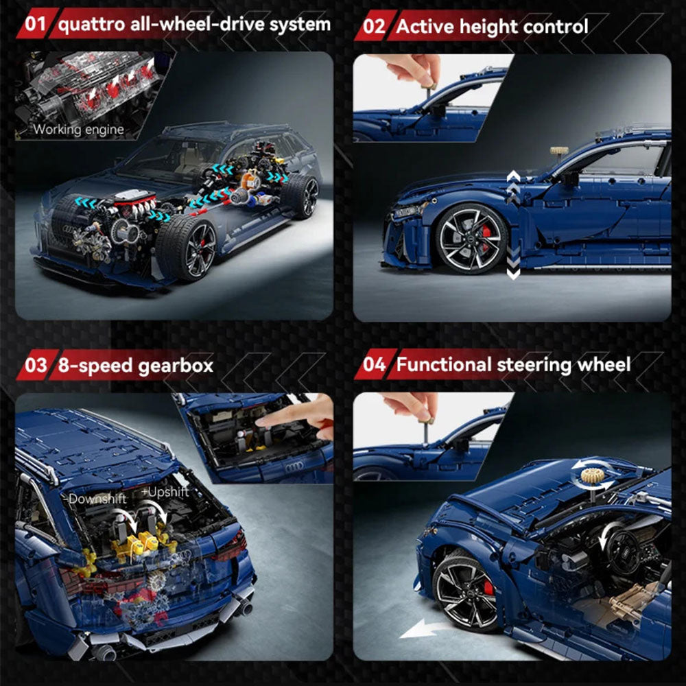 CaDA Master Audi RS6 Avant 1:8 Rennwagen C61515W
