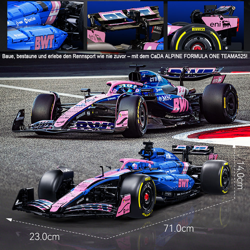 CaDA F1 BWT ALPINE Formel 1 TEAM A525 Rennauto C64012W