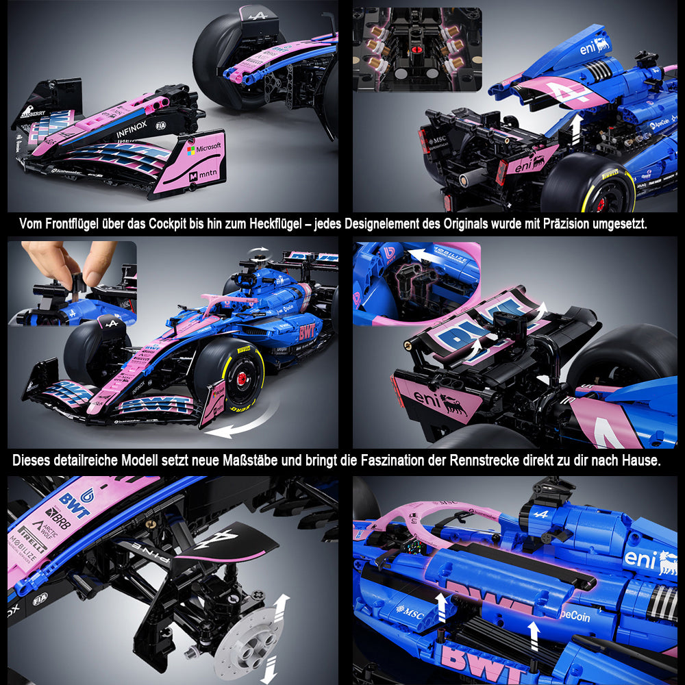 CaDA F1 BWT ALPINE Formel 1 TEAM A525 Rennauto C64012W