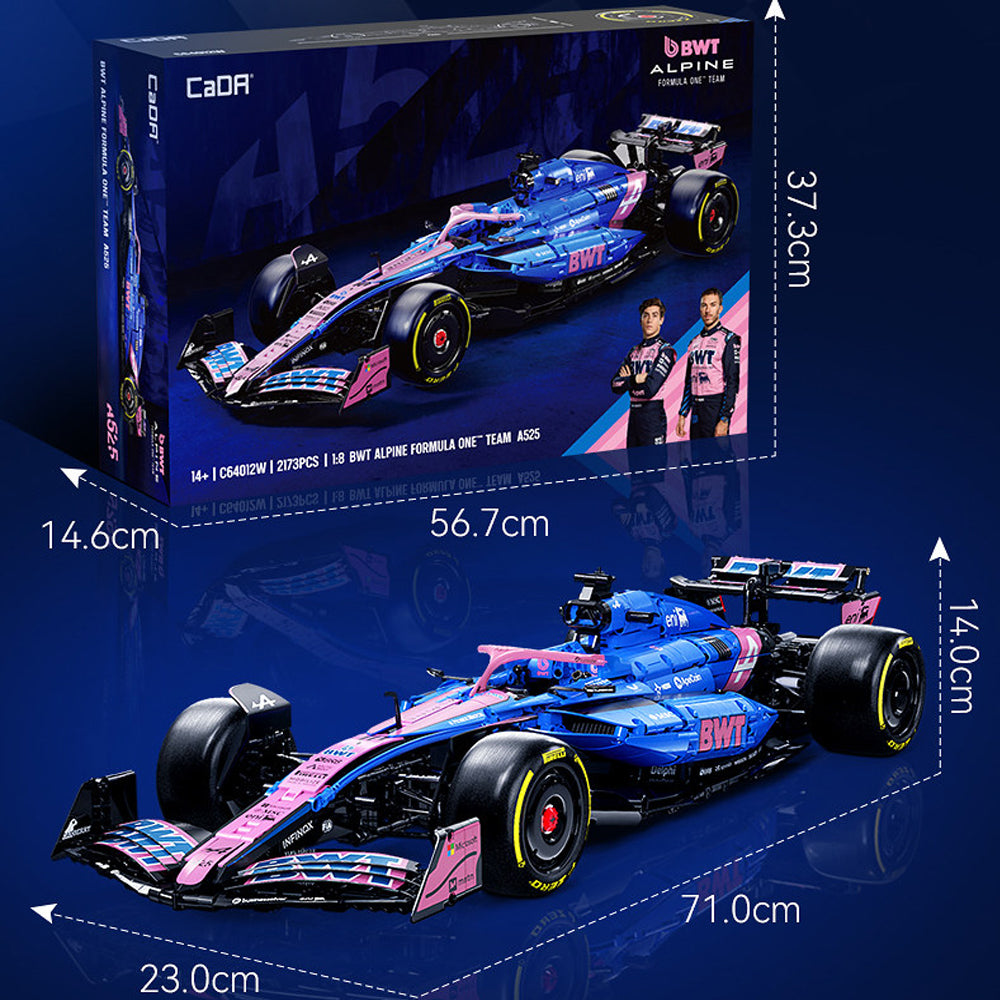 CaDA F1 BWT ALPINE Formel 1 TEAM A525 Rennauto C64012W